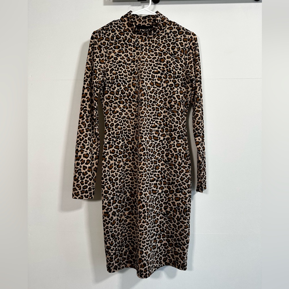Bardot leopard mini dress